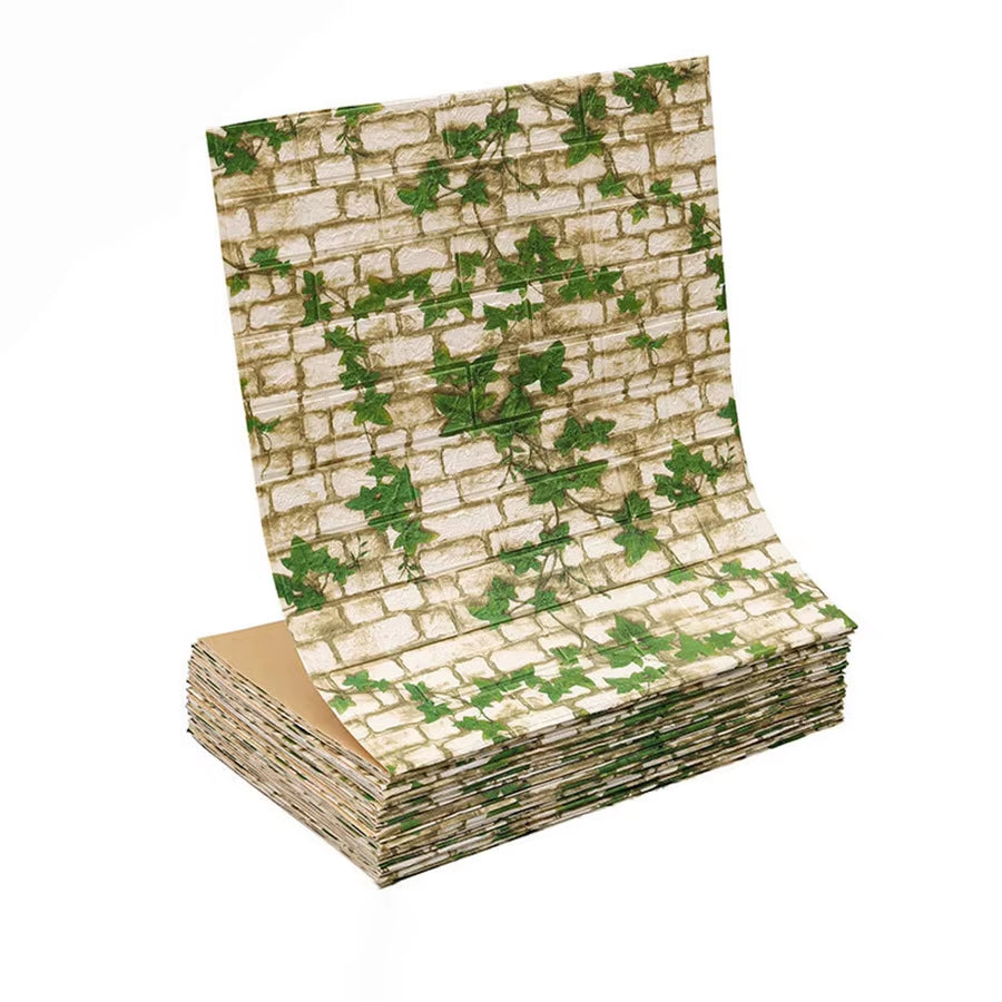 3D Self-Adhesive Wallpaper 70Cm*1/5/10M Continuous Waterproof Brick Wall Stickers Living Room Bedroom Children'S Room Home Decor